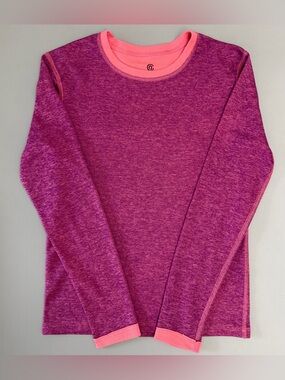 Champion Athletic Long Sleeve Top Purple Pink girl’s Size L Performance